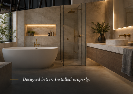 Example bathroom renovation interior